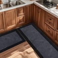 thumbnail image 6 of Machine Washable (24" x 36"+ 24" x 60"') Runner Rugs Set of 2, Non Slip Kitchen Mats for Floor, Absorbent Entryway Rug for Kitchen, Bedroom, Hallway, Bathroom, Door (Roll Packing), 6 of 14
