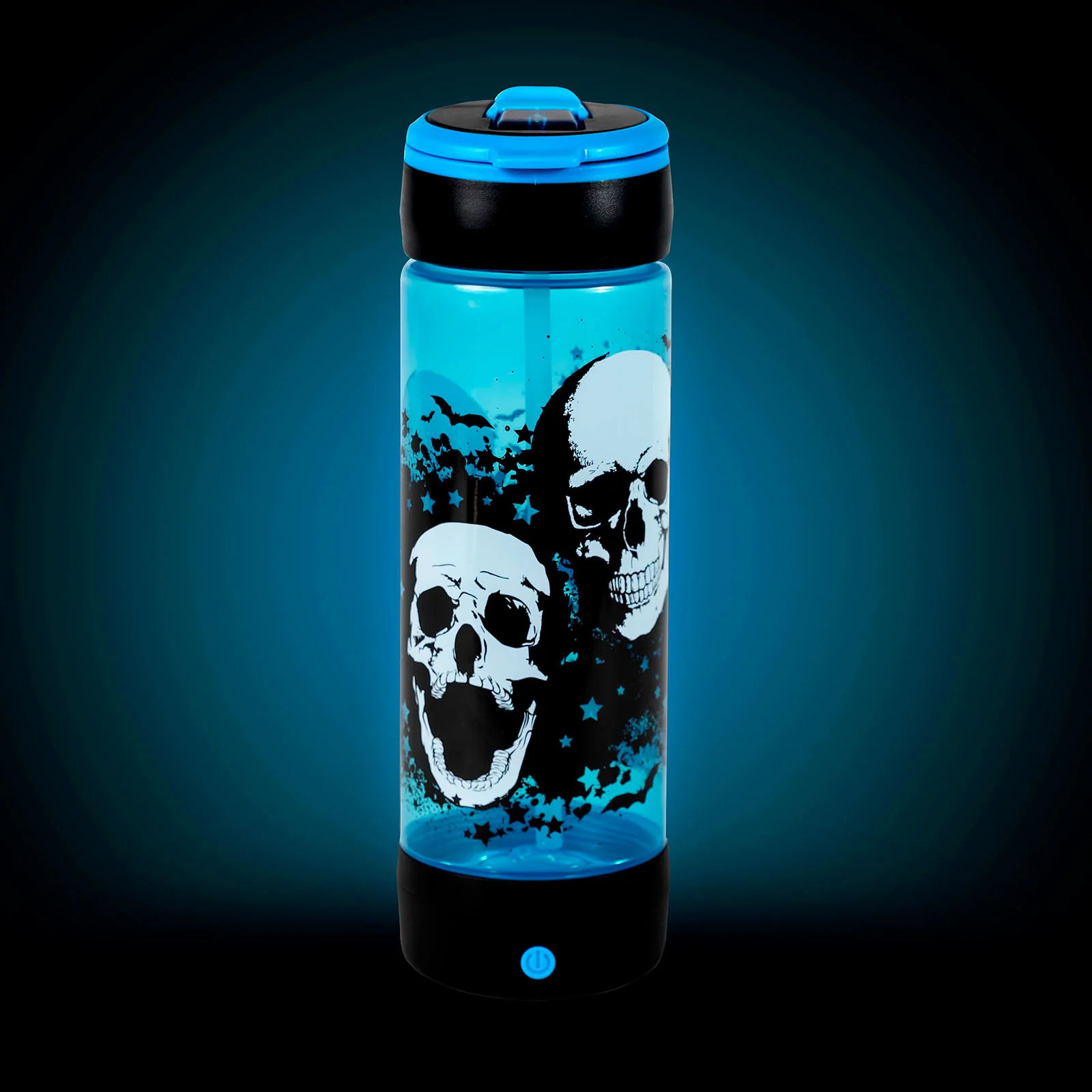 Pop Lights 24oz LIGHT UP SKULLS Halloween Water Bottle: By Cool Gear - image 3 of 3