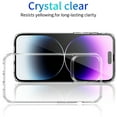 thumbnail image 2 of Allytech Clear Back Case Cover for Apple iPhone 14 Pro 6.1", Crystal Clear Anti-Yellow Shockproof Anti-Scratch Bumper Ultra Slim Shell Case for Apple iPhone 14 Pro - Clear, 2 of 9