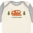 thumbnail image 4 of Inktastic Rather Be Camping C3 Boys or Girls Long Sleeve Baby Bodysuit, 4 of 5