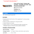 thumbnail image 2 of Front Left Turn Signal / Parking Light Assembly - Compatible with 1999 - 2002 Chevy Silverado 2500 2000 2001, 2 of 2