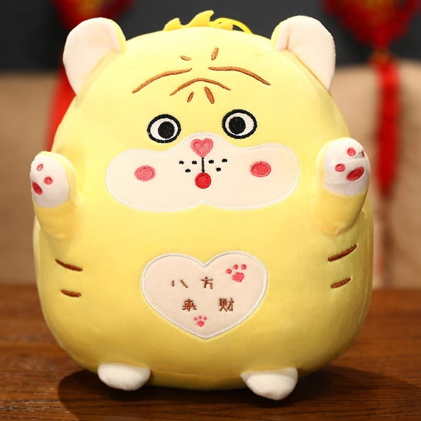 22cm Almohada de tigre del zodiaco chino, muñeca durmiente, apaciguamiento de emociones, regalo de Navidad para niños