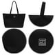 thumbnail image 3 of 1818 (Doblado para La Entrega) Bolso Nailon Bolso Hombro Gran Capacidad Bolso Mano Informal (negro), 3 of 8