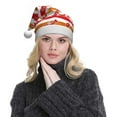 thumbnail image 5 of Balery Red Lobster Pattern Santa Hat Christmas Hat Funny Christmas Hat Christmas Knitted Beanie Hat For Men Women Adult, 5 of 6