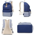 thumbnail image 2 of Causal Toile Rayé Sac à Dos Mignon Sac à Dos pour les Filles de l'École, 2 of 6