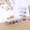 thumbnail image 2 of Organizador de maquillaje acrílico con 4 cajones para mostrador, 2 of 8