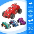 thumbnail image 3 of Juguetes de madera para coches Zhanmai, manualidades sin terminar, 24 piezas, 3 of 7