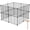 Black-16 Panels, variant on White 12 Panels Metal Pet Playpen Small Animal Exercise Fence