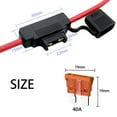 thumbnail image 2 of Portafusibles Qizpcer 10 AWG con fusibles de hoja ATC de 40 A (paquete de 4), 2 of 5