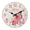 Pink, variant on 12 Inch Vintage Rose Flower Wood Wall Clocks Battery Operated