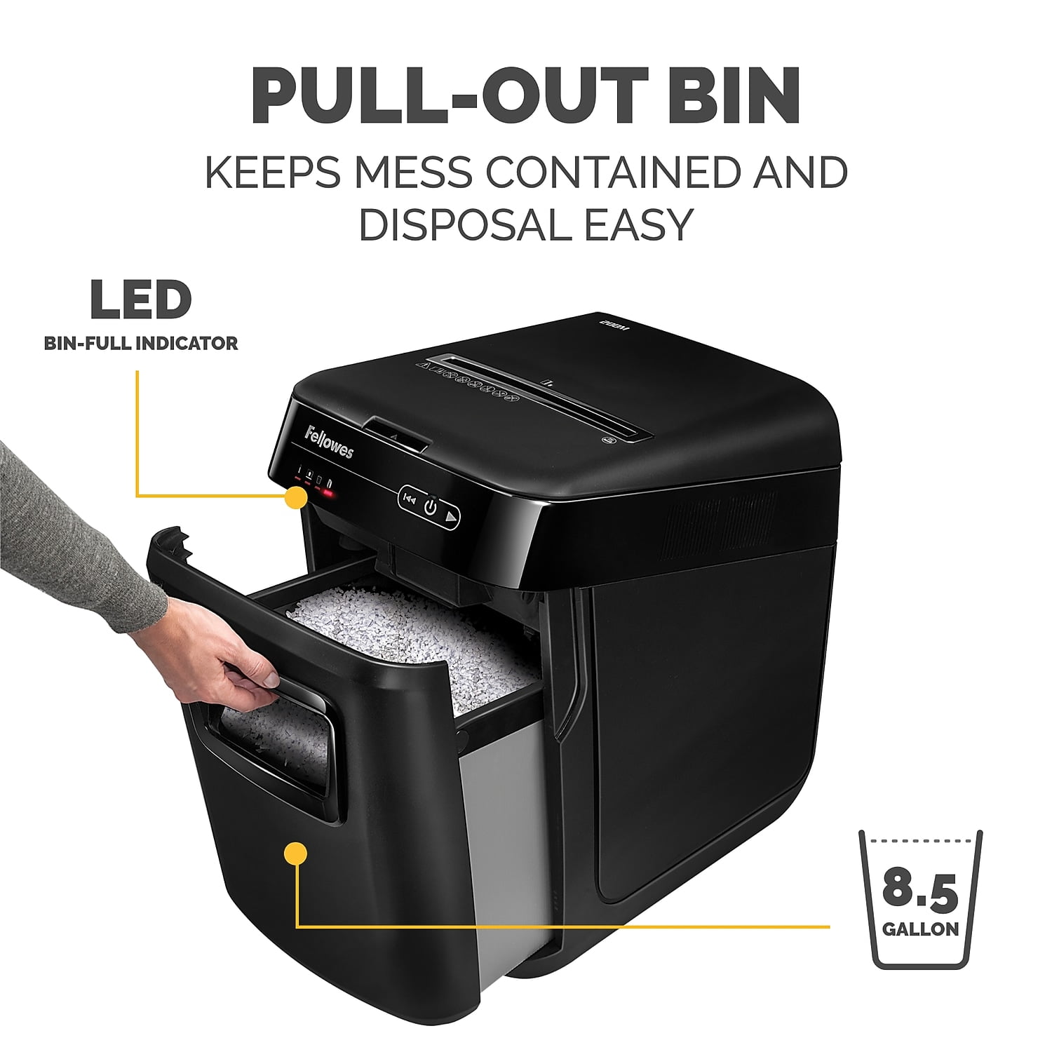 FELLOWES AUTOMAX 200 SHEET MICRO CUT PERSONAL SHREDDER