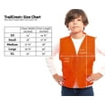 thumbnail image 2 of TrailCrest Boys Orange Safety Front Loader Vest High Visibility, Large, 2 of 5