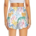 thumbnail image 2 of Lsque Zebra Colourful Printed Women's Running Shorts with Liner Pockets,Elastic Quick Dry Workout Athletic Gym Yoga Shorts,Womens High Waist Shorts-Large, 2 of 9