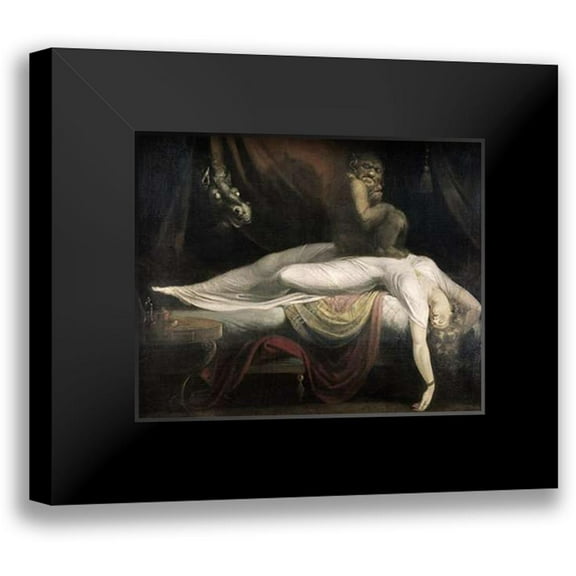 Fuseli, Henry 14x12 Black Modern Framed Museum Art Print Titled - The Nightmare