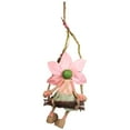 thumbnail image 6 of 23" Pink, Green and Tan Spring Floral Hanging Sunflower Girl Decorative Figure, 6 of 7