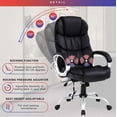thumbnail image 7 of Dkelincs Executive Office Chair Big and Tall Leather Computer Chair Ergonomic Massage Desk Chair Heavy Duty Swivel Task Chair High Density Sponge Seat & Back Chair with Padded Armrest, 7 of 7