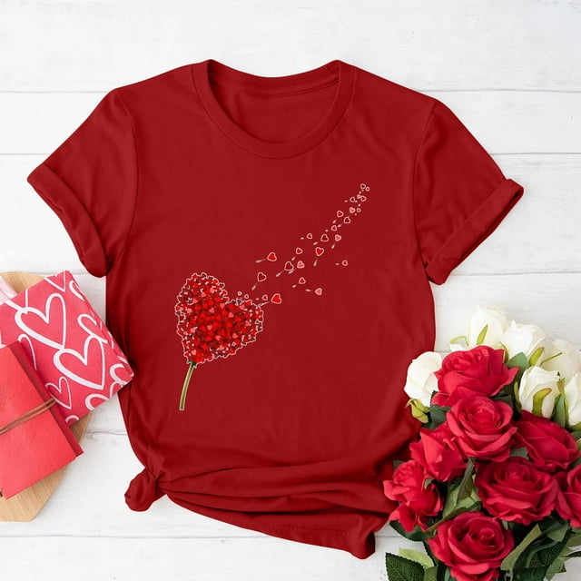 Fankiway T-Shirt à Manches Courtes Imprimé Col Rond Mode pour Femmes Ensemble de Vêtements Décontractés pour Femmes 2 Pcs