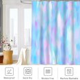 thumbnail image 3 of Light Blue Purple Pink Tie Dye Shower Curtain Rainbow Colorful Baby Bright Classic Bathroom Decor Polyester Fabric Shower Curtain Sets with Hooks 36x72 Inch, 3 of 6