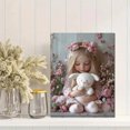 thumbnail image 2 of Qisvanset 12x16 Inch With Frame 2D Flat Wall Art Baby Girl Baptism Dedication Sign Nursery Religious Decor, 2 of 8