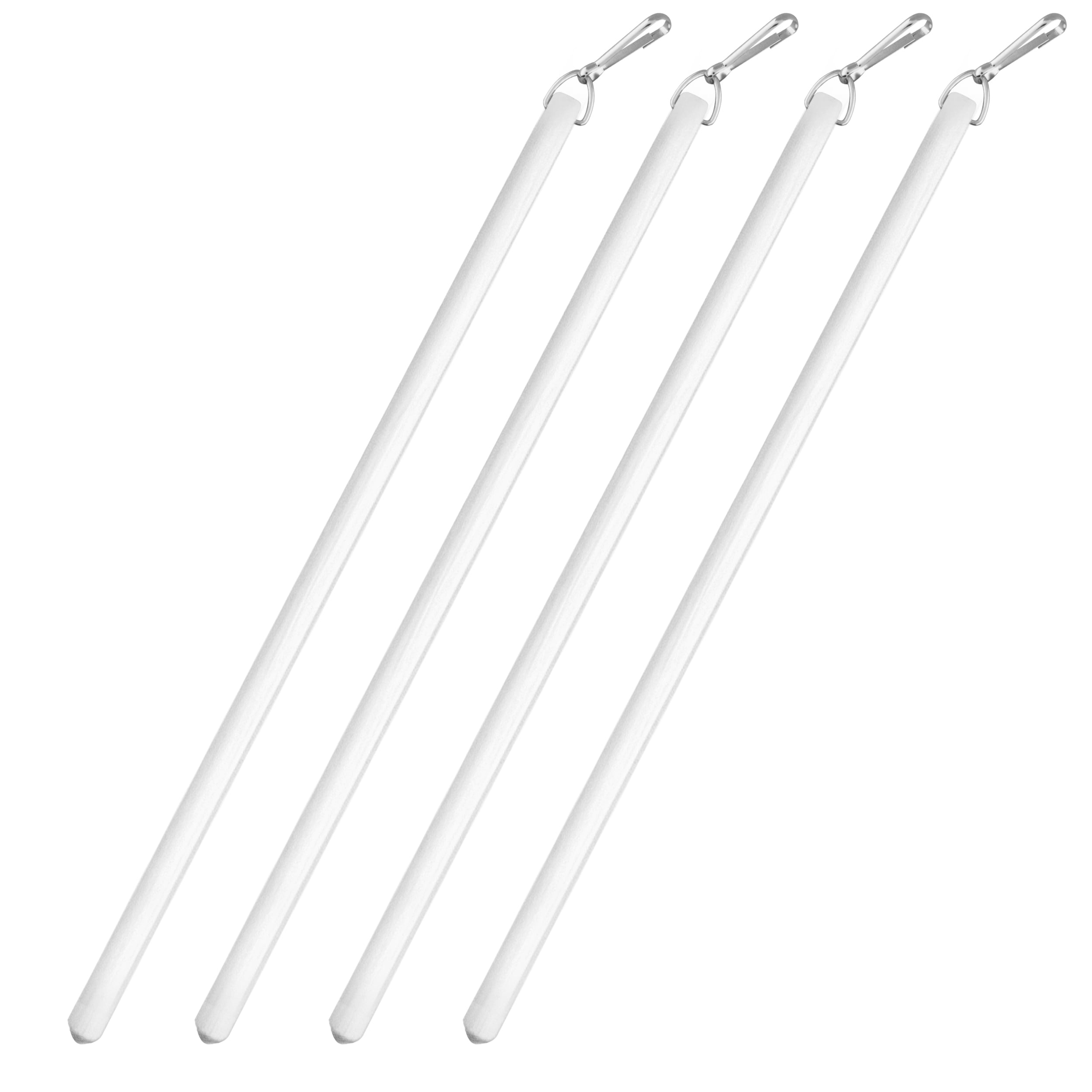 3/8" Dia Fiberglass Baton with Metal Snap - 48 inch Long (4PC)