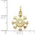 thumbnail image 3 of Collier Pendentif Flocon de Neige en Or Jaune 10k Hiver, 3 of 7