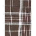 thumbnail image 5 of INSPIRE CHIC Women's Plaid Long Sleeves A-Line Button Up Casual Shirt Dress M Brown, 5 of 5