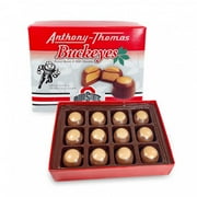 Anthony Thomas Peanut Butter & Milk Chocolate Buckeyes - in "Buckeyes" Box - 12 Count