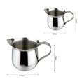 thumbnail image 5 of Jiaroswwei Cappuccino Coffee Pot Stainless Steel Latte Milk Mug Pointed Mouth Milkshake Cup, 5 of 8