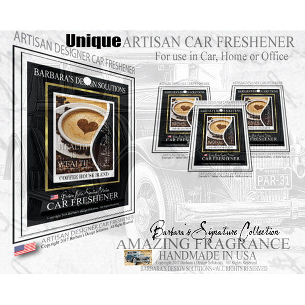 Car Fresheners Unique Auto Air Fresheners Artisan Designer 3 pack