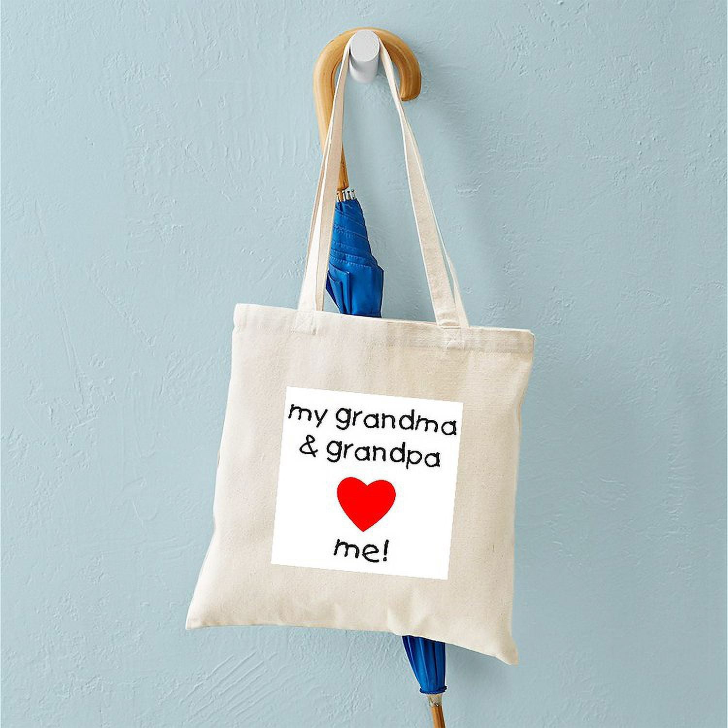 CafePress 'Granny Loves Me' Tote Bag - Natural Canvas, Reusable Shopping Bag - View #13