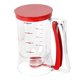 thumbnail image 1 of Dispensador de masa para panqueques, separador de masa, utensilio de cocina para hornear panqueques, cupcakes, waffles, muffins, crepes, pasteles, suministros para hornear, rojo, 1 of 6