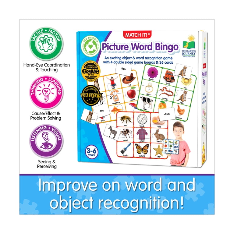 The Learning Journey Match It Picture Word Bingo photo 7