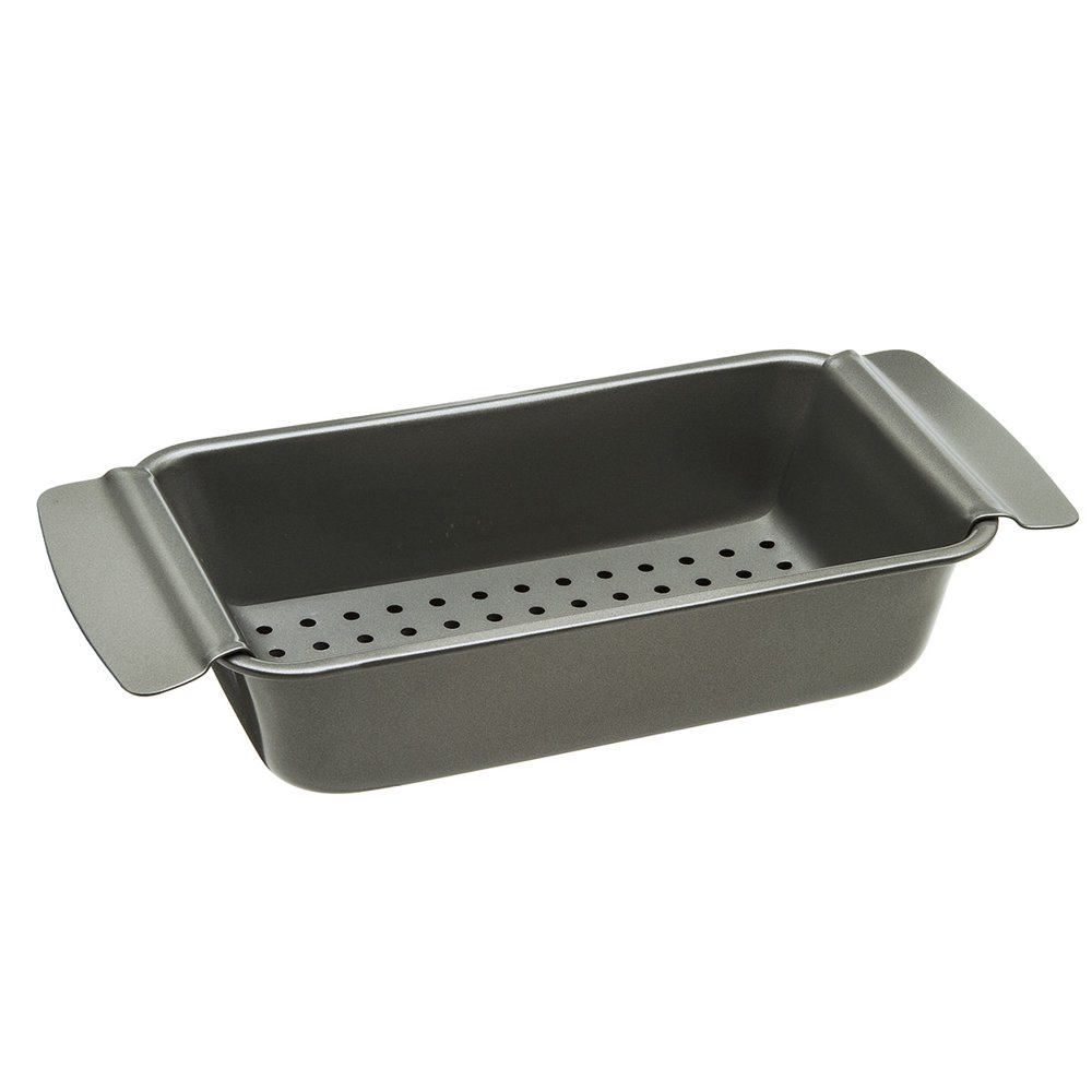 Ecolution BakeIns 9" x 4 3/8" Healthy Meatloaf Pan Set Includes Loaf