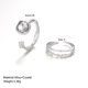 thumbnail image 4 of Nuevo estilo, temperamento creativo, anillo de nicho de moda simple, anillo de piedra lunar liso, anillo abierto, juego de 2 piezas, 4 of 5