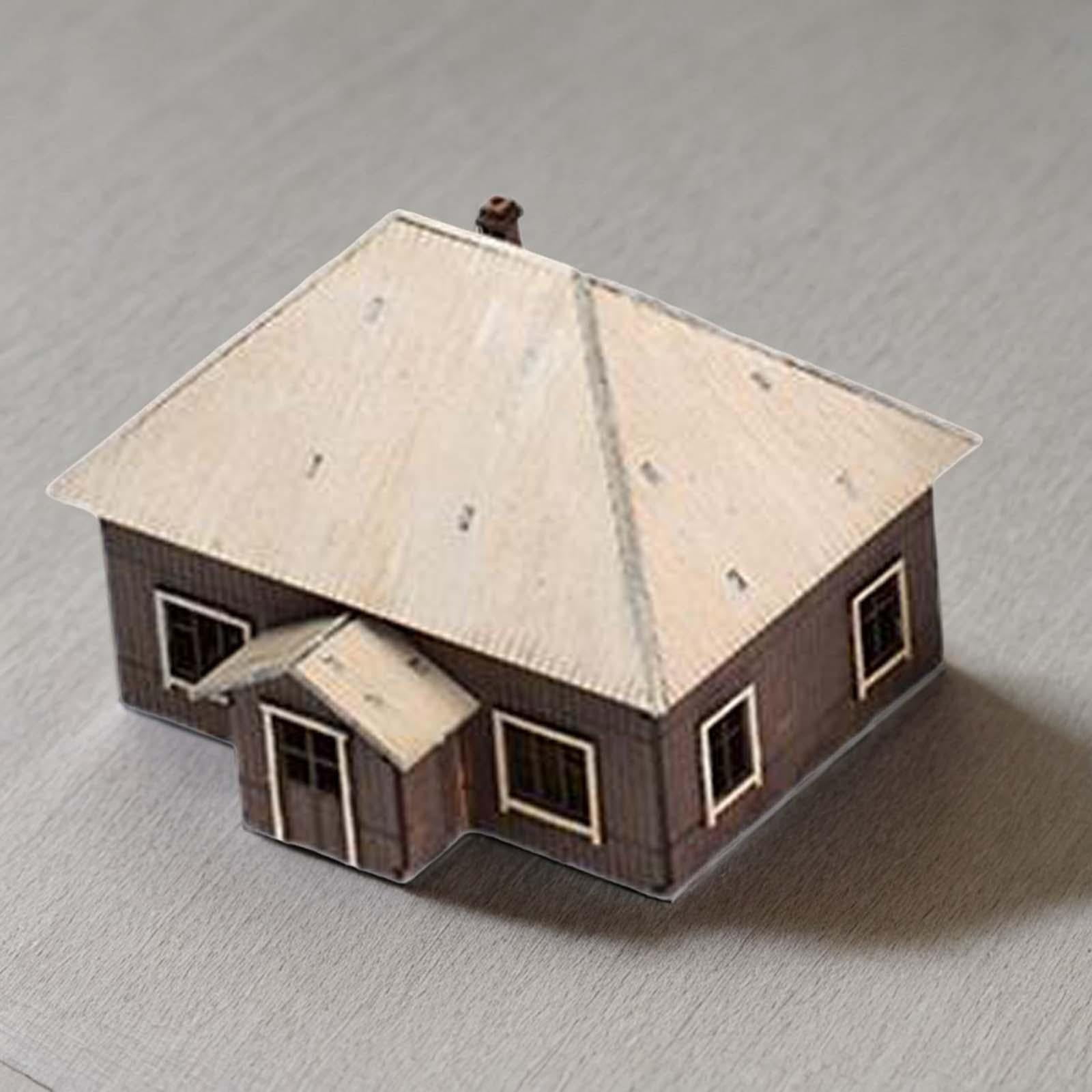 1/72 House Model Building Kits Landscape Building Materials Hobby Toys Educational Learning Toy Layout Scenery for Diorama Layout Accessory Style D
