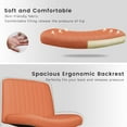 thumbnail image 5 of Vitesse Twill Fabric Indoor 360° Swivel Angle and Adjustable Height Criss Cross Desk Chair, BRW, 5 of 7