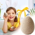 thumbnail image 2 of Knitted Easter Eggs Decorations, Increase Ambiance, 2.4", Easter Basket Filler, Handcrafted Spring Ornaments, Festive Accents, for Home Dining Room Party Garland Wreath Display, 2 of 9