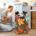 thumbnail image 5 of Yayeee Freestanding Laundry Hamper with Handle Collapsible Large Storage Basket for Clothes, Colorful Autumn Leaves, 5 of 7