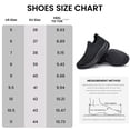 thumbnail image 3 of YHOON Women's Walking Sneakers Lightweight Breathable Slip on Tennis Shoes Casual Fashion Running Sneakers All Black Size 5, 3 of 6