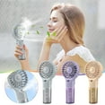 thumbnail image 1 of pstuiky Fan, Usb Rechargeable Portable Spray Fan Small Portable Spray Water Replenishing Fan Mini Hand Fan, 1 of 6