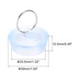 thumbnail image 2 of Uxcell Rubber Sink Plug, Clear Drain Stopper Fit 1-3/8" to 1-29/64" Drain for Bathtub Kitchen and Bathroom 3 Pack, 2 of 5