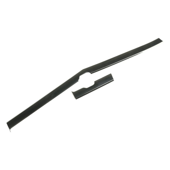 Car Central Control Trim, Central Control Trim Cover Rust Proof Scratch Resistant Carbon Fiber Style 2PCS For Vehicle
