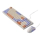 thumbnail image 2 of Juego de teclado y ratón con efecto de luz RGB y sensación mecánica: juego de teclado y ratón USB cableado para oficina y juegos, naranja, 2 of 7