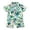 White, variant on Toddler Boys Summer Outfits Beach Patterned Button Down Shirt and Shorts Outfit Sets Size 100/L ,Blue