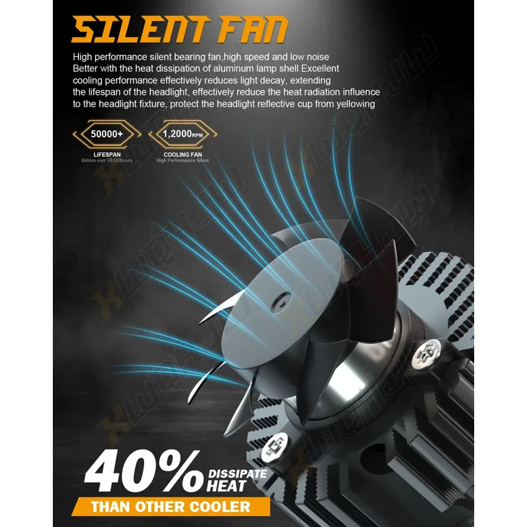 2X H13 9008 LED Headlight Super Bright Bulbs Kit 66000LM White Hi-Lo Beam 6500K 2X H13 9008 LED Headlight Super Bright Bulbs Kit 66000LM White Hi-Lo Beam 6500K