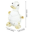 thumbnail image 4 of 4 Uds estatuilla de pato de cristal decoración de pato Adorable decoración de escultura de Animal de cristal de escritorio, 4 of 7