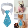 thumbnail image 2 of FAMTKT Pet Neck Tie Dog Neck Tie Striped Collar Bib Scarf Fake Neckline Water Towel Bow, Dog Products, Dog Collars, 2 of 2