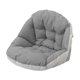 thumbnail image 2 of Cojín de repuesto para hamaca, silla colgante, cojín de asiento para cesta, almohadilla de asiento para el hogar, patio, oficina, sala de estar. Gris, 2 of 8