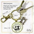 thumbnail image 5 of Seamstress Keychain Never Come Between My Powertool Fun Quote Womens Sewing Jewelry, 5 of 8