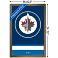 thumbnail image 3 of NHL Winnipeg Jets - Logo 21 Wall Poster, 14.725" x 22.375", Framed, 3 of 3